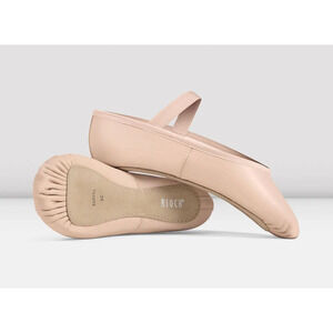 Dansoft Leather Ballet Shoes Ladies 5C Dance Performance Theatrical Pink New